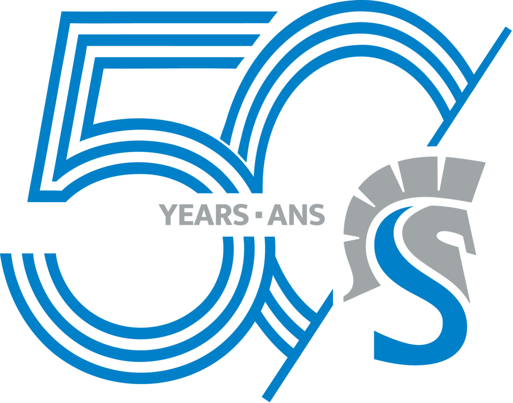 Sparta Manufacturing 50th anniversary logo celebrating 50 years from 1976 to 2026 featuring a stylized Spartan helmet.