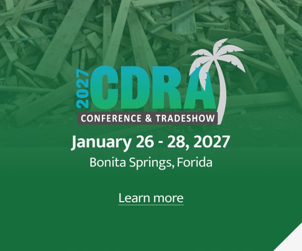 2027 CDRA Conference & Tradeshow, January 26–28, 2027, in Bonita Springs, Florida.
