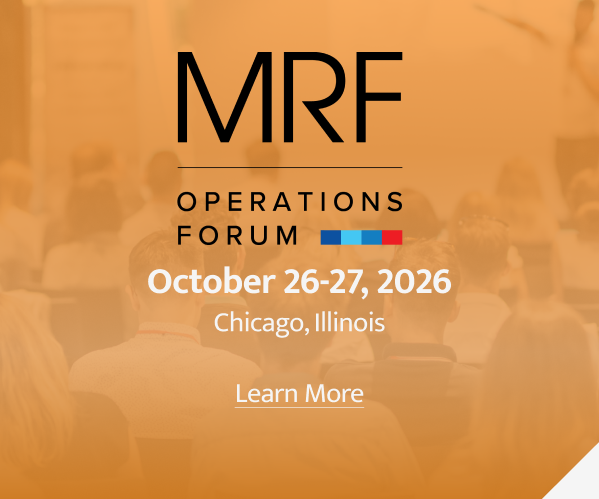 MRF Operations Forum, October 26–27, 2026, in Chicago, Illinois.